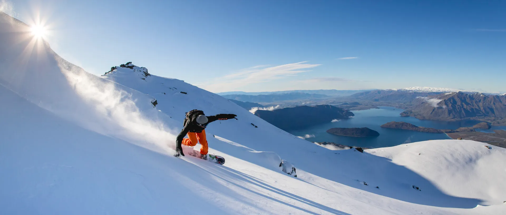 Back country skiing in New Zealand